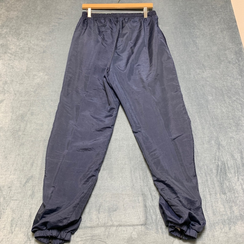 Westport Ltd. Track Pants Mens Medium Blue Ankle Zip Windbreaker Elastic Waist